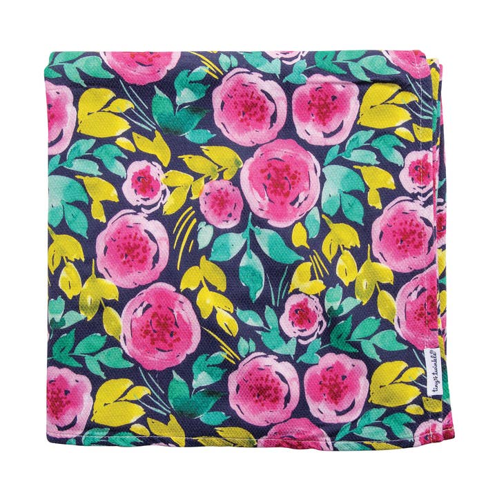 TINY TWINKLE - Kaffle vierkant 120x120 Geschilderde Pioen voor wholesale door Idea Gioconda