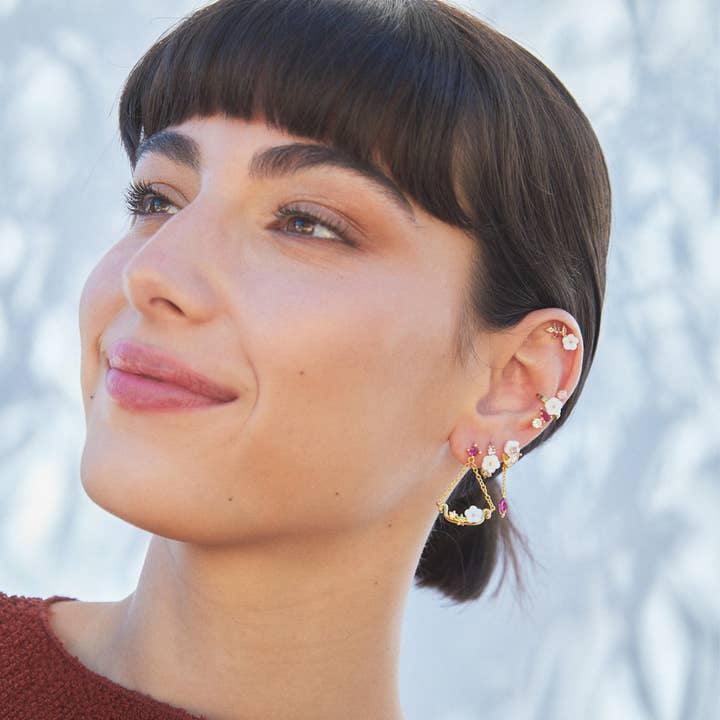 EarCandy Jewelry - Wholesale Huggie Earrings - AZALÉE HOOP PIERCING EARRING1