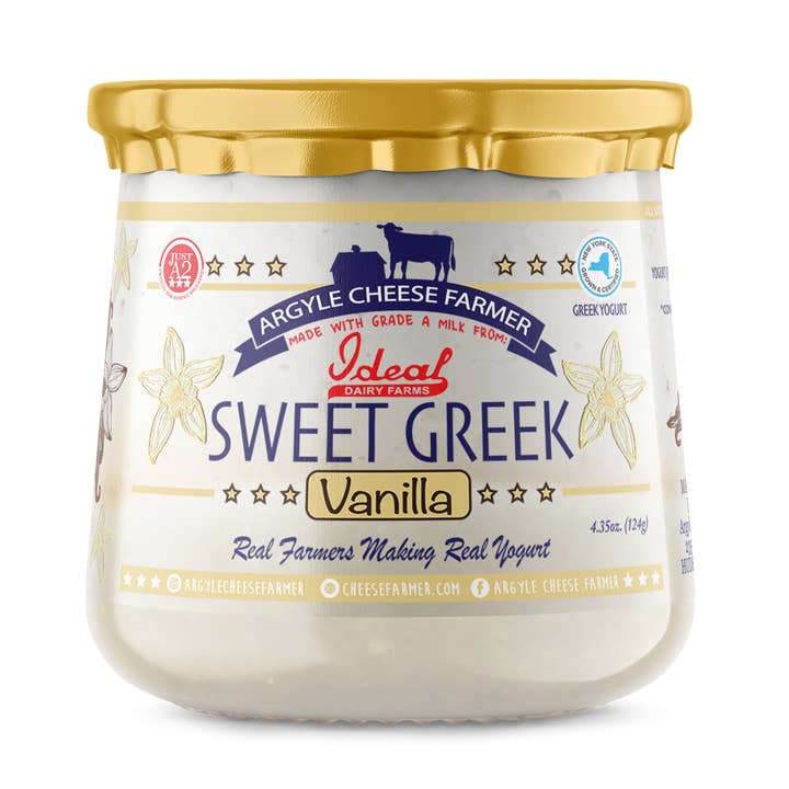 Argyle Cheese Farmer - Wholesale Cheese - Argyle Cheese Farmer Sweet Greek 4.35 oz. Yogurt7