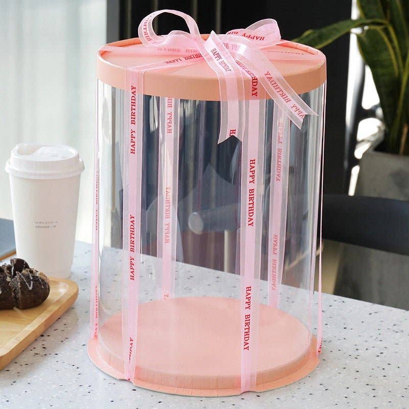 Elegant Design Supply – Engroshandel Gaveæske – Høj rund klar boks med bund og låg13