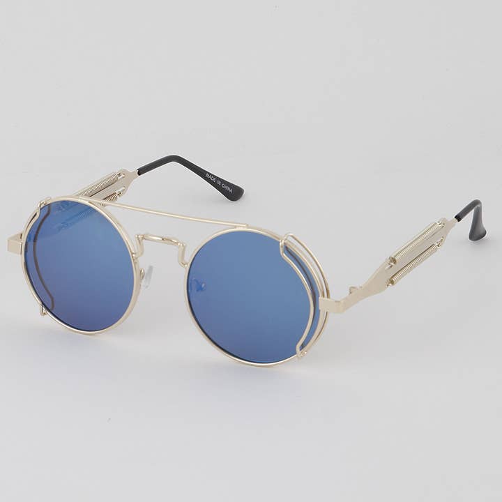 Multicolor Rounded Aviator Sunglasses for wholesale on Faire