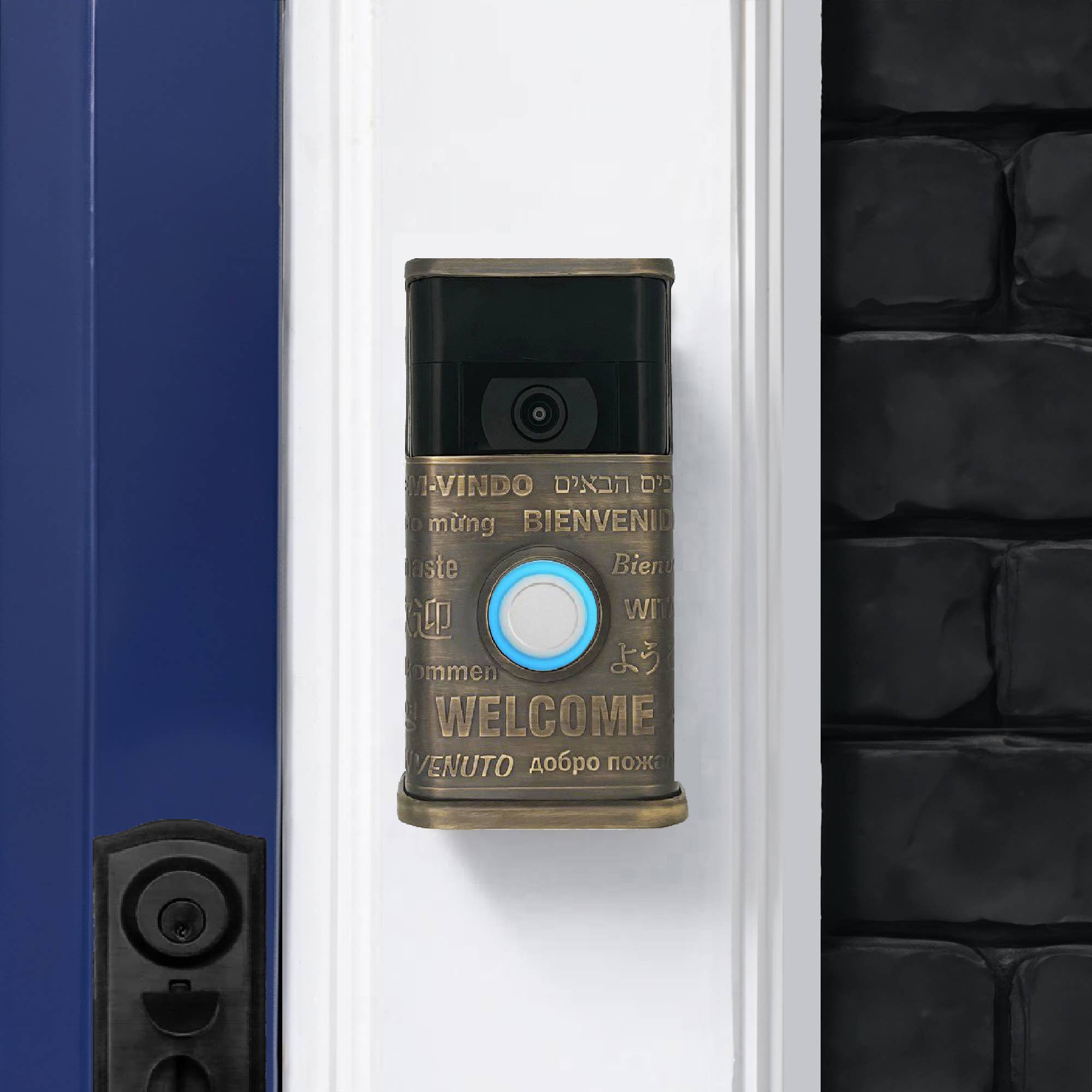 Michael Healy Designs - Wholesale Outdoor Ornament/Decor - MultiWelcome Video Doorbell Cover (Ring 2nd Gen)3