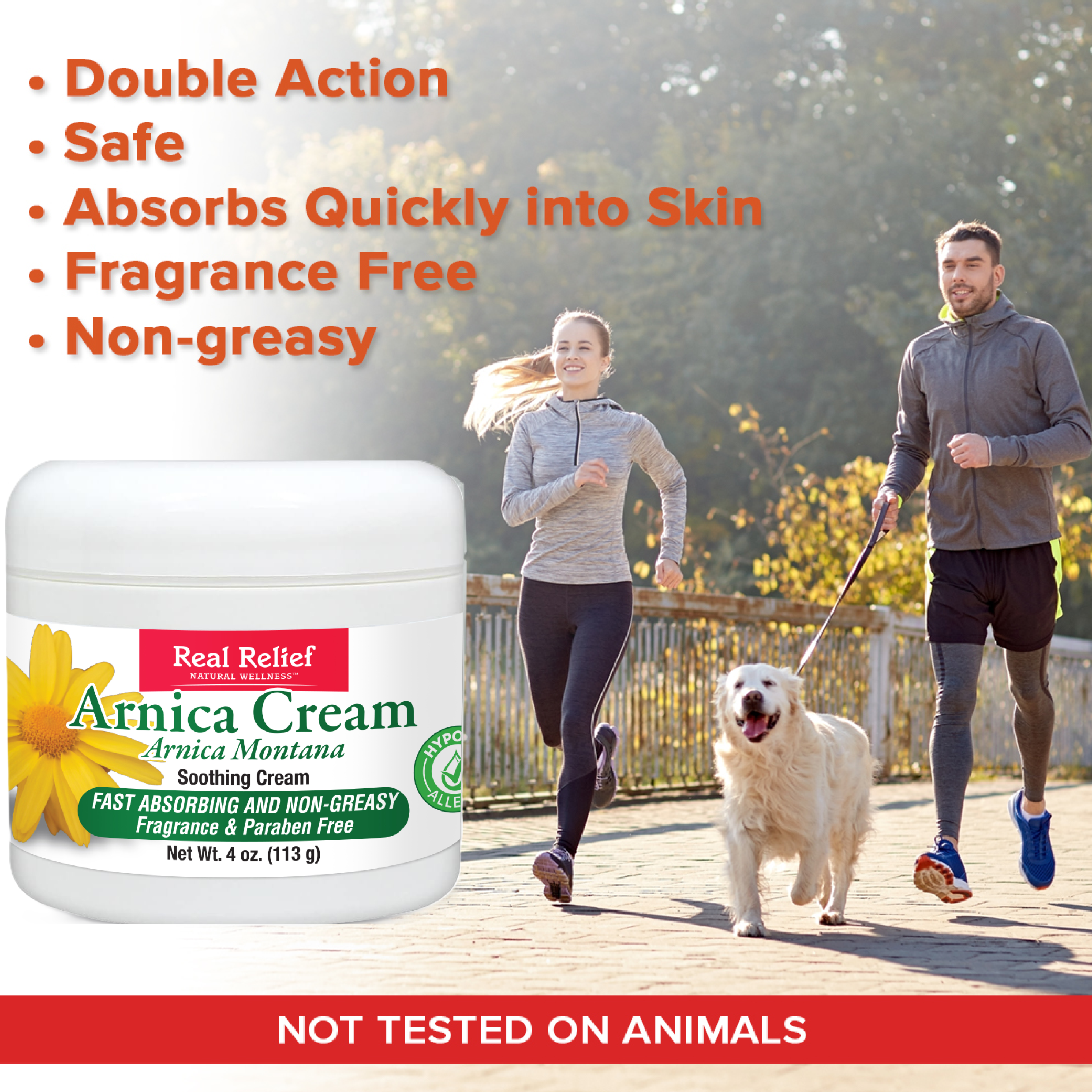 homeolab International Inc - Wholesale Healing Salve/Balm/Cream - Real Relief Arnica Cream for Pain Relief 4 oz 5