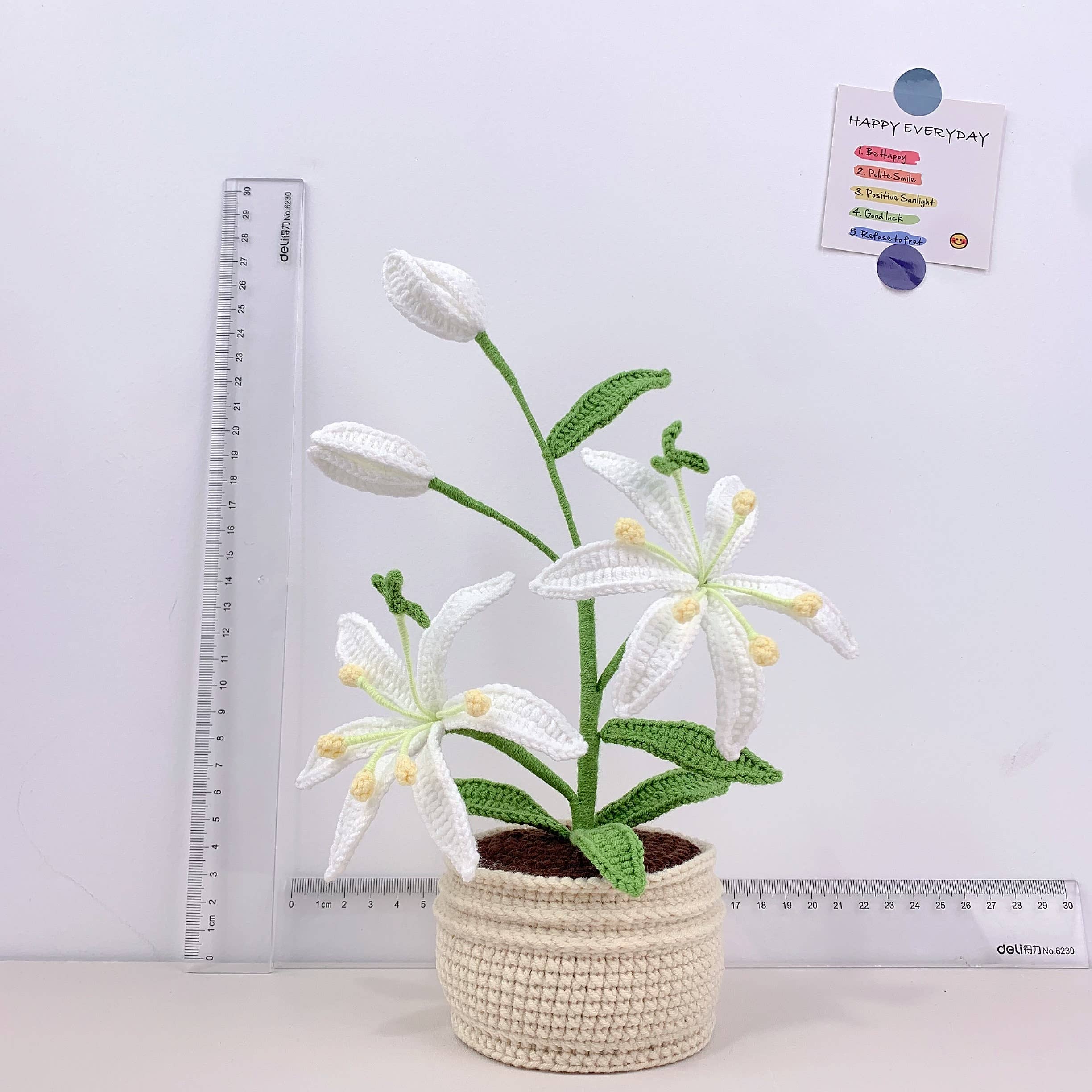 Lilyrosy（Duty free) - Wholesale Kunstbloemen - Lilyrosy Gehaakte Bloempotten, Handgemaakte decoratie4