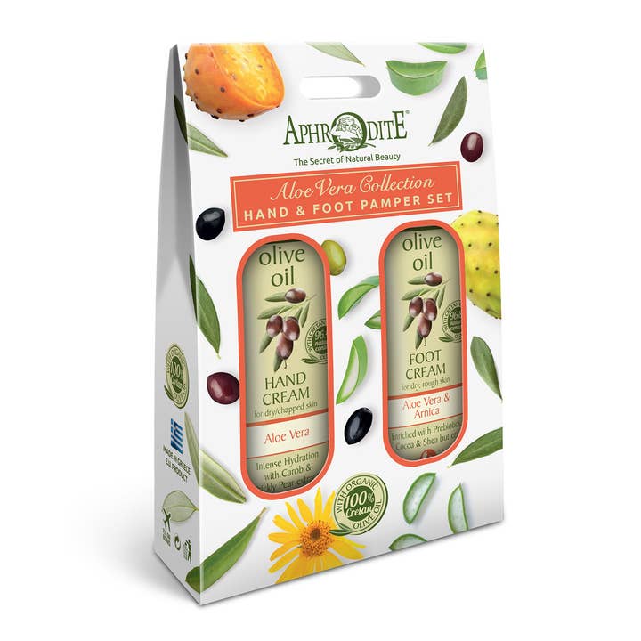 Aloe Vera Collection Hand & Foot Travel Set for wholesale by Aphrodite Skin Care USA