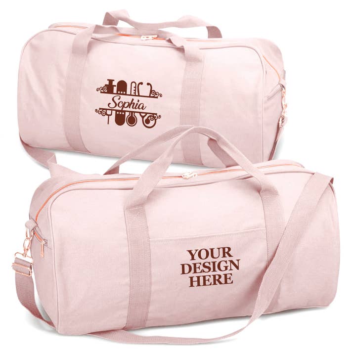 Personalized Nurse Duffle Bag – Custom Travel Tote Pink for wholesale by Gradzo