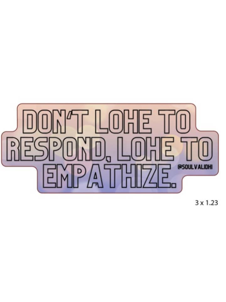 Autocollant en vinyle Lohe pour la vente par Soul Valid Hawai`i