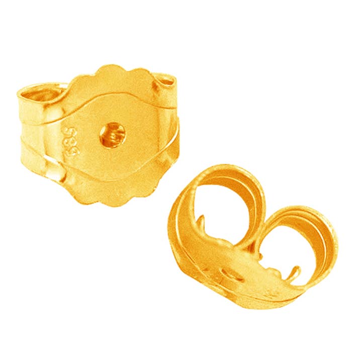 14kt Gold Yellow Finish Post Earring for wholesale by The Diamond Deal