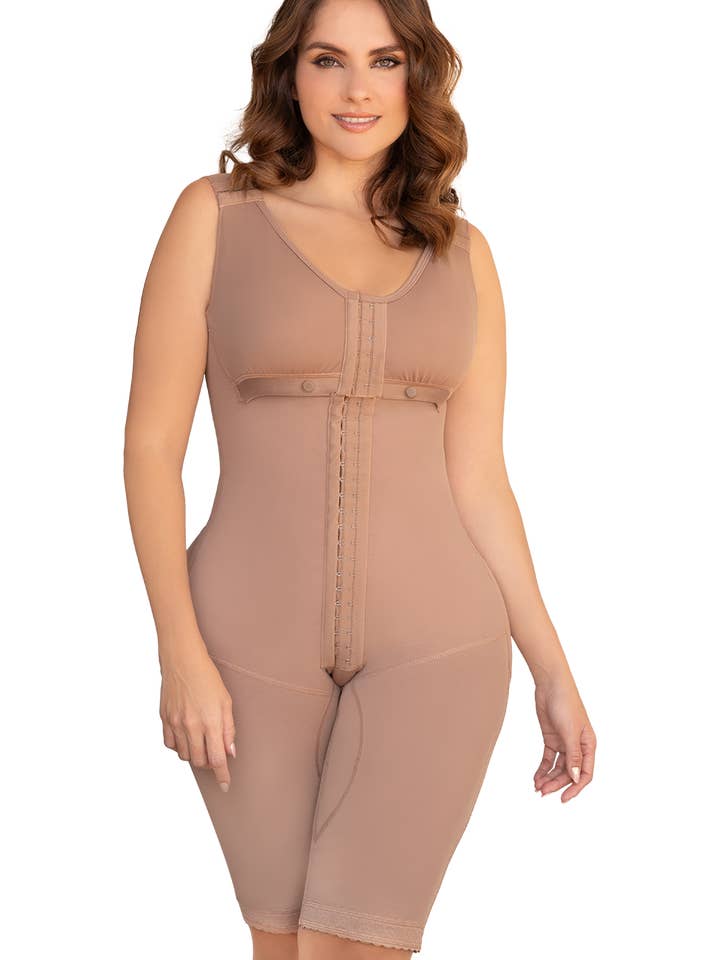 Long Bodyshaper With Brassier and Wide Straps for wholesale by Jackie London