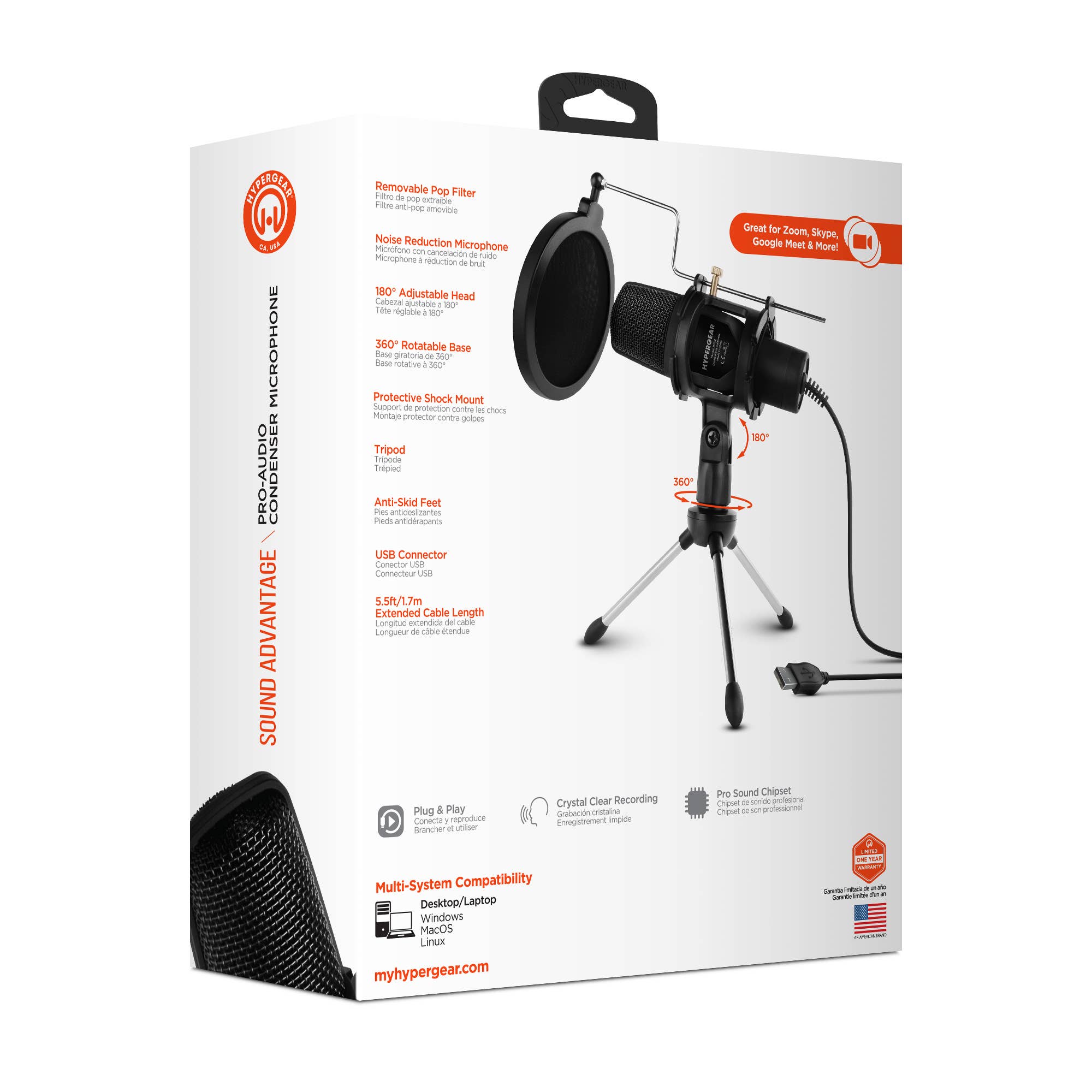 JupiterGear Home - Wholesale Small/Handheld Appliance - HyperGear Sound Advantage Pro-Audio Condenser Microphone8