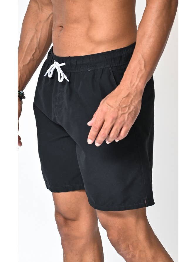 Hawk's Bay - Wholesale Swim Shorts - Men's - Men's Solid Swimming Elastic BoardShorts