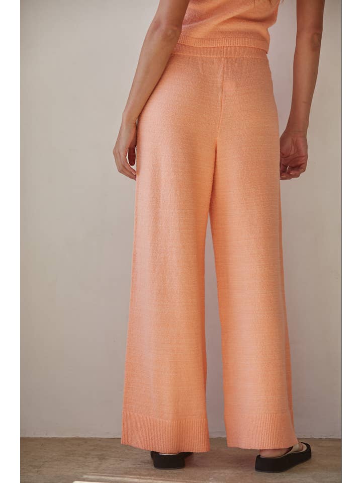 By Together - Wholesale Pants - Women's - W1634 | Knit Sweater Cotton Nylon Polyester Wide Leg Pants