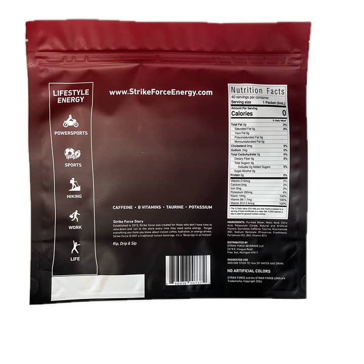 Strike Force Beverage - Wholesale Beverage Mix - 40 Count - Original