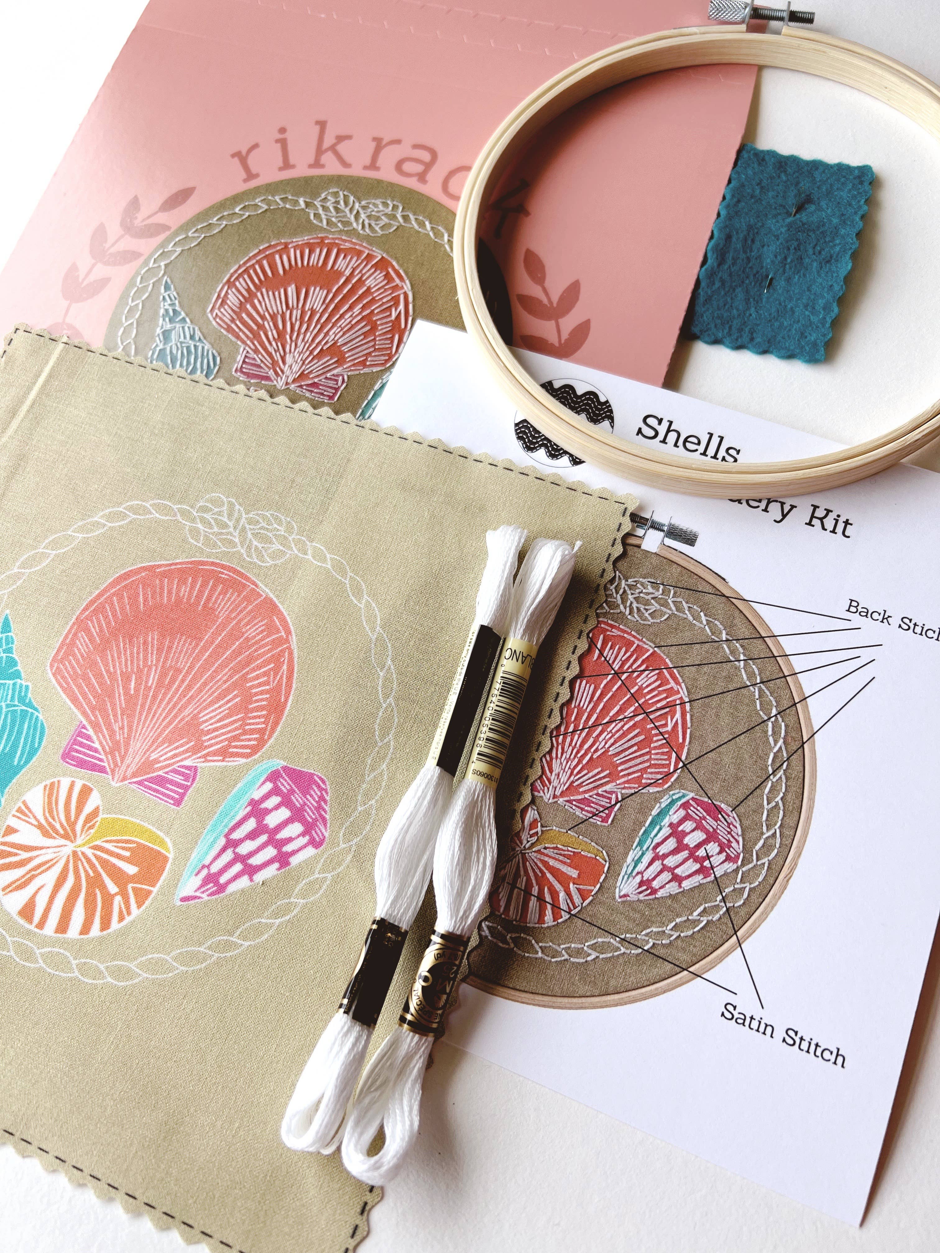 Rikrack – Engroshandel Broderitilbehør – Skaller Broderi Kit11