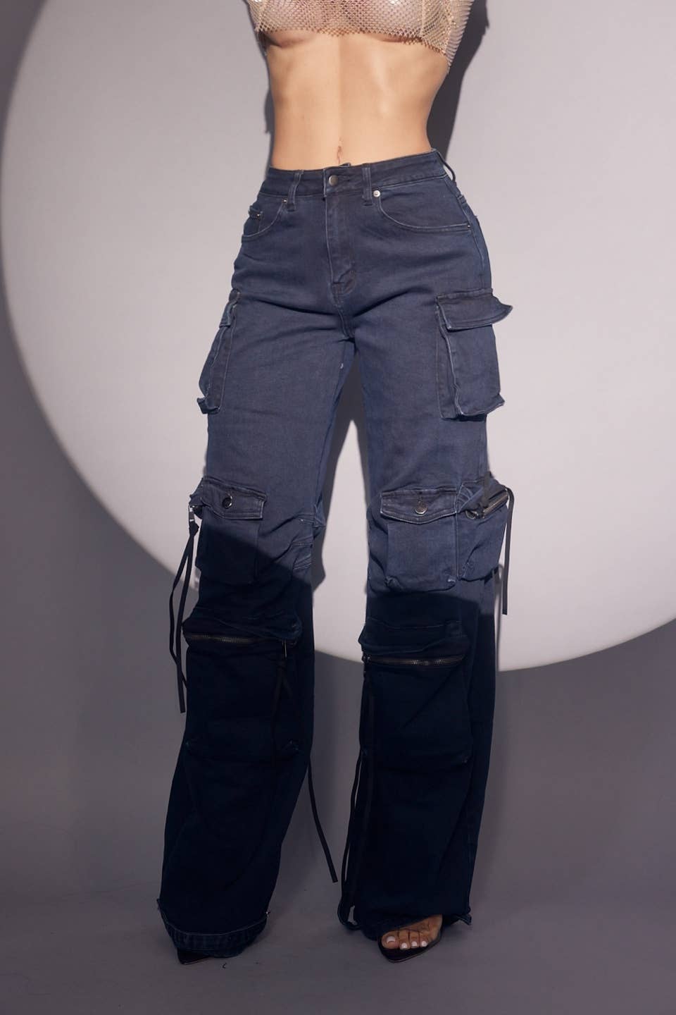 WFFS - Wholesale Jeans - Women's - Navy Cargo Jeans
