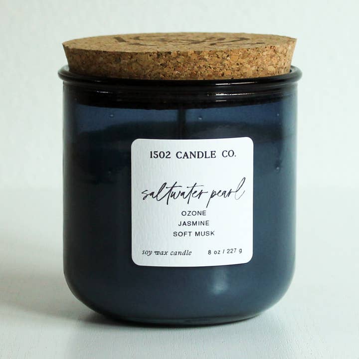 Perle d'eau salée | De la mer | Bougie en cire de soja pour la vente par 1502 Candle Co.