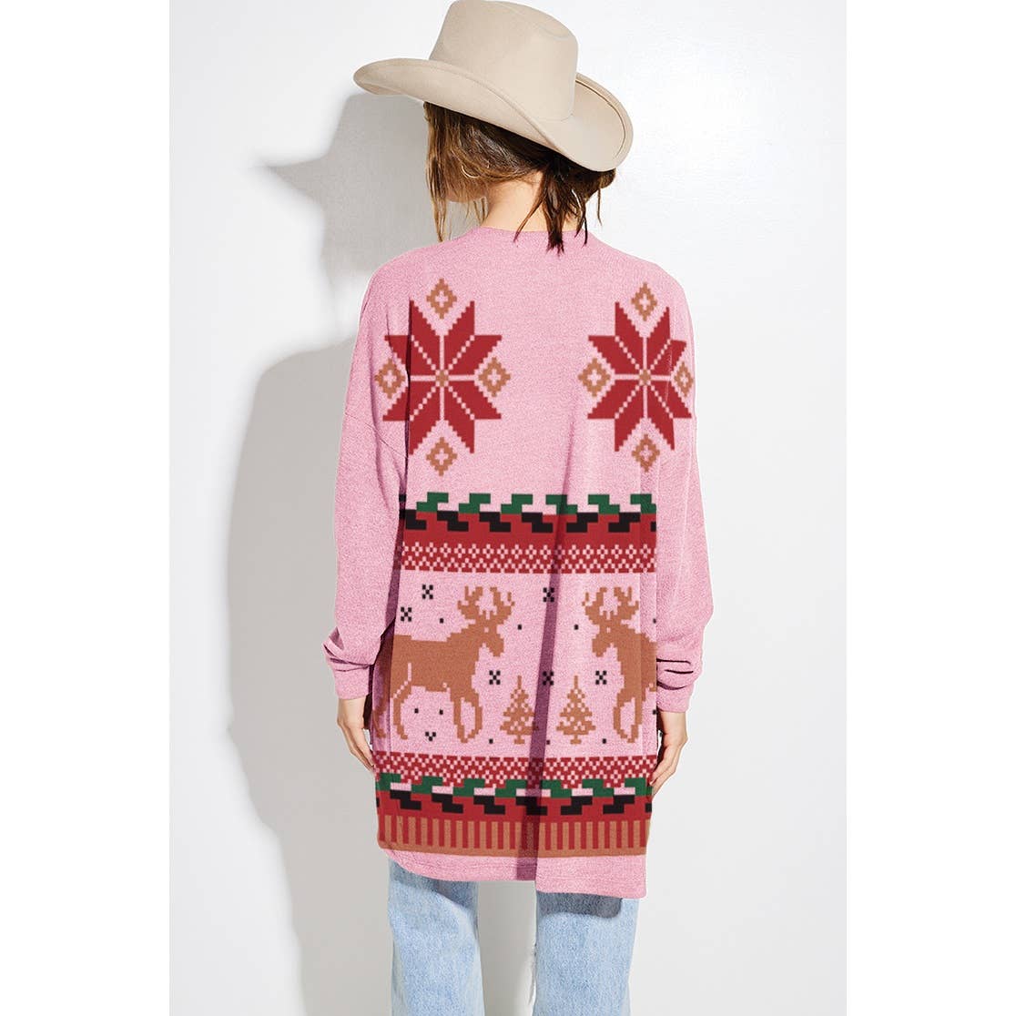 Phil Love – Großhandel Strickjacke – Damen – Strickjacke im lässigen Stil mit Weihnachtsmuster11