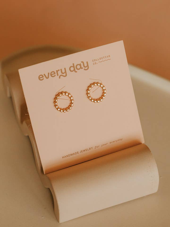 Confetti Halo Studs for wholesale by Every Day Collective Co.