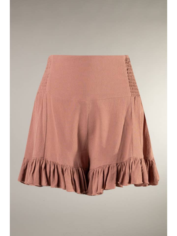 Fascination by Intrend - Wholesale Shorts - Women's - FSP1439-STK-Solid mid rise shorts
