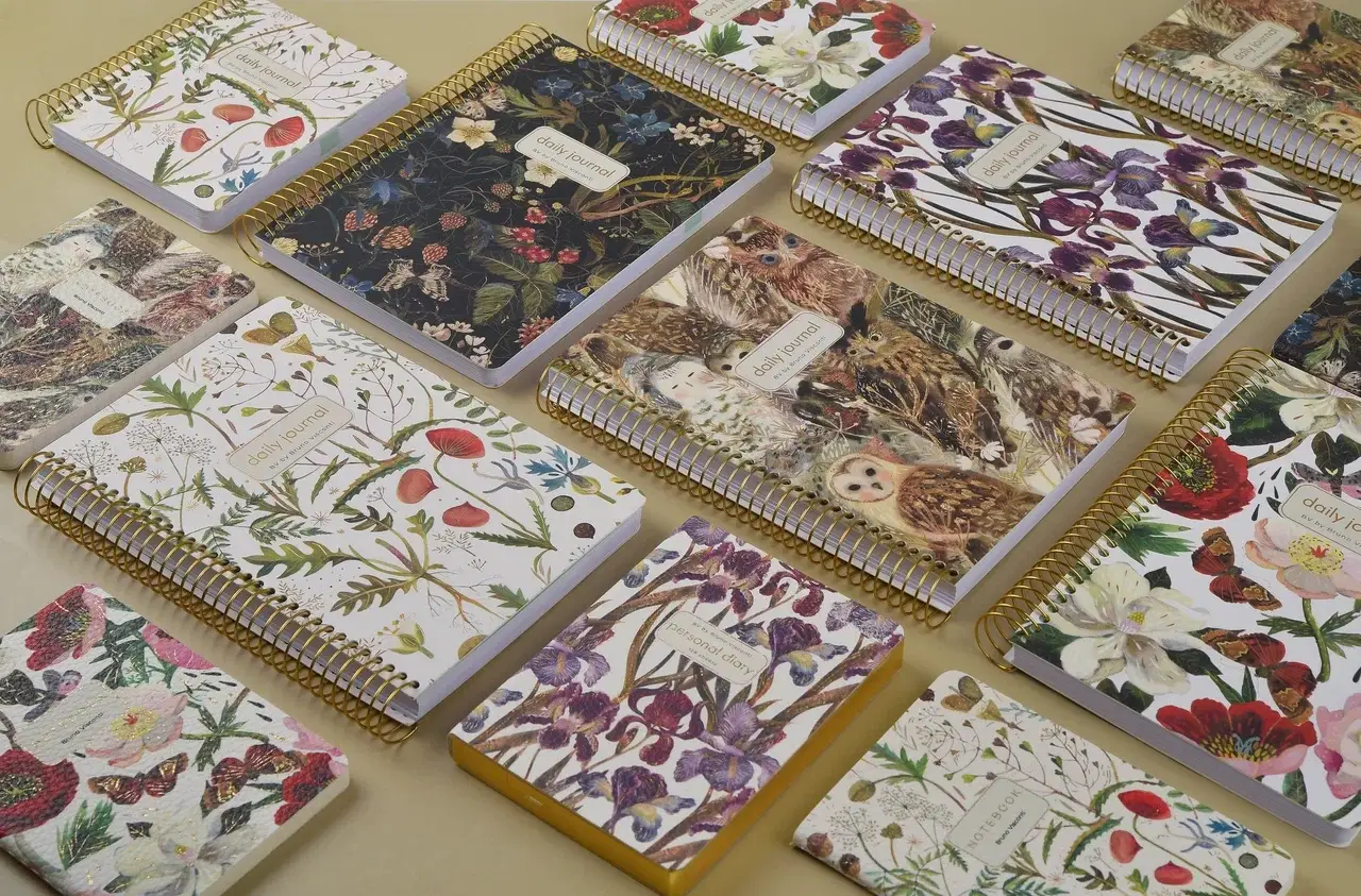 BV by Bruno Visconti - Wholesale Planner - A5 ArtPlanner Spiral Weekly Diary - Forest Flowers1
