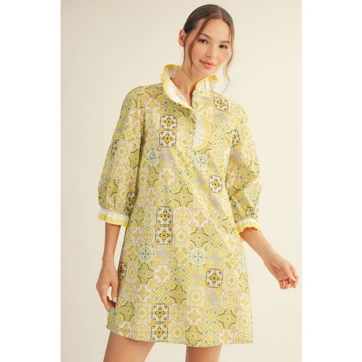 NEW Print Shift Dress for wholesale by STYLE USA