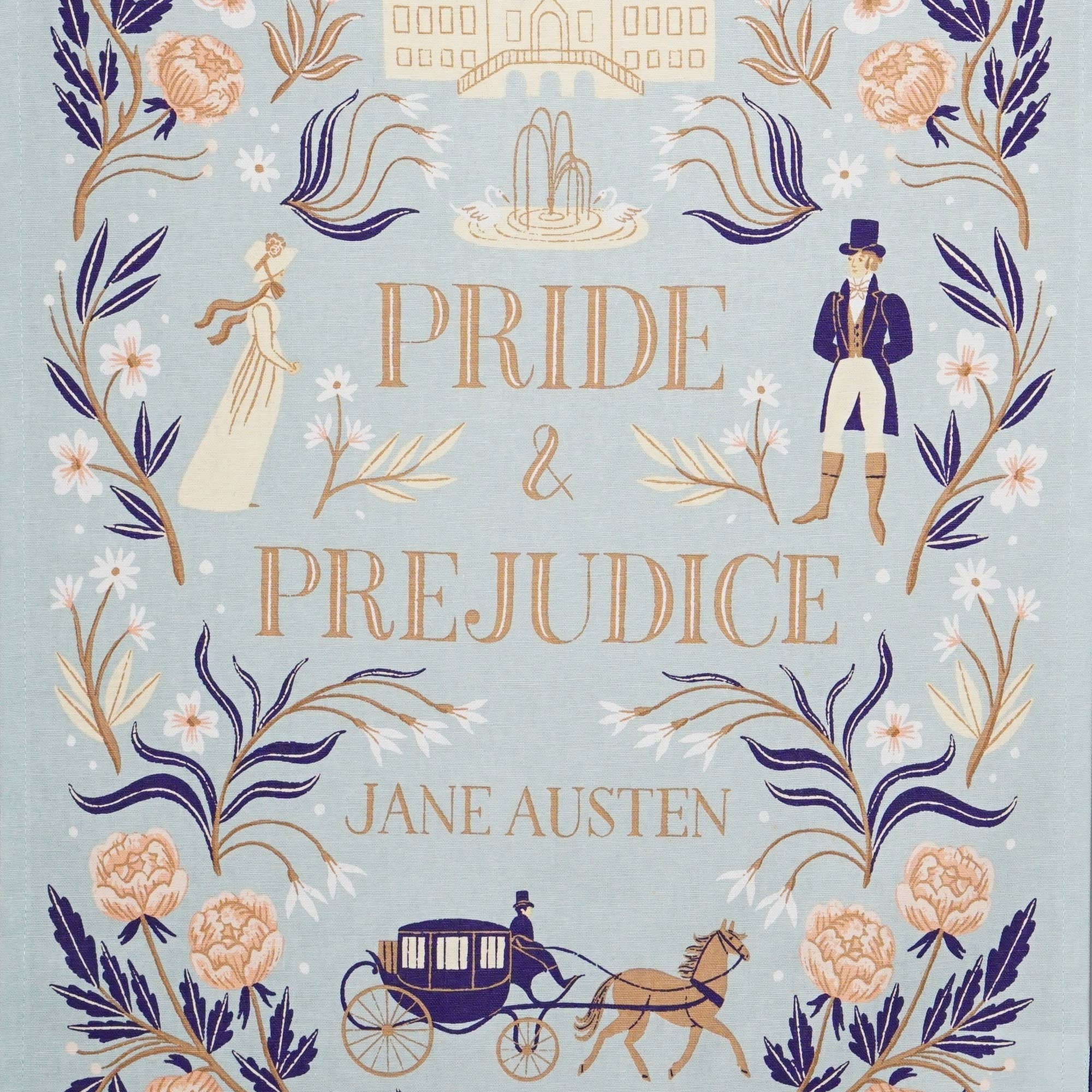 Half Moon Bay By Design - Wholesale Tea Towel -  Recycled cotton Tea towel Jane Austen Pride and Prejudice2