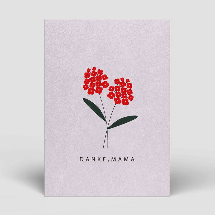 Mother's Day postcard - Thank you mom - No. 125 for wholesale by Naturbedacht