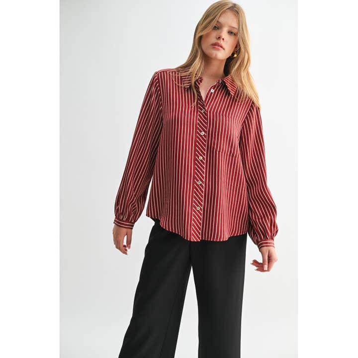 STREIFEN-HEMD MIT KNÖPFEN für den Großhandel von FUN2FUN