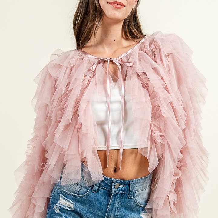 CG60052Y / TULLE JACKET and other Purchase Wholesale tulle bomboniere. Free Returns & Net 60 Terms on Faire trending on Faire.