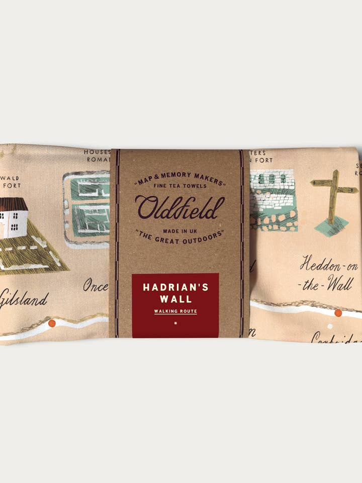 Theedoek van de Muur van Hadrianus voor wholesale door Oldfield Design Co
