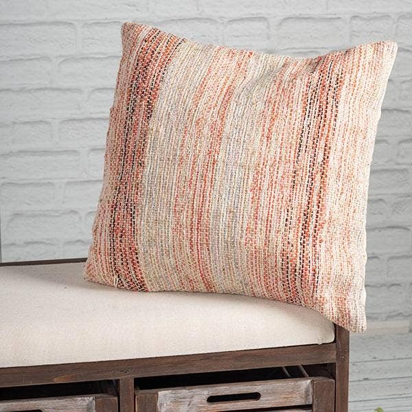 Forpost Trade Inc - Wholesale Throw Pillow Cover - 18" x 18" Dusty Pink Woven Cushion Rug Cover2