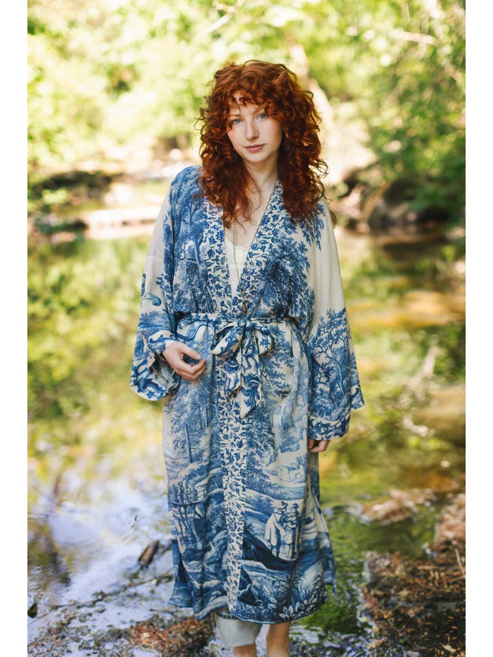 Market of Stars (Worldwide) - Wholesale Kimono - Women's - Let The Light In Opera Duster Kimono Robe w/ Delft12