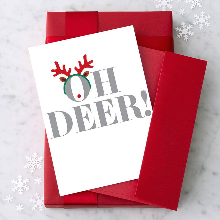 ”Åh Hjort!” Julhälsningskort för wholesale av Design With Heart