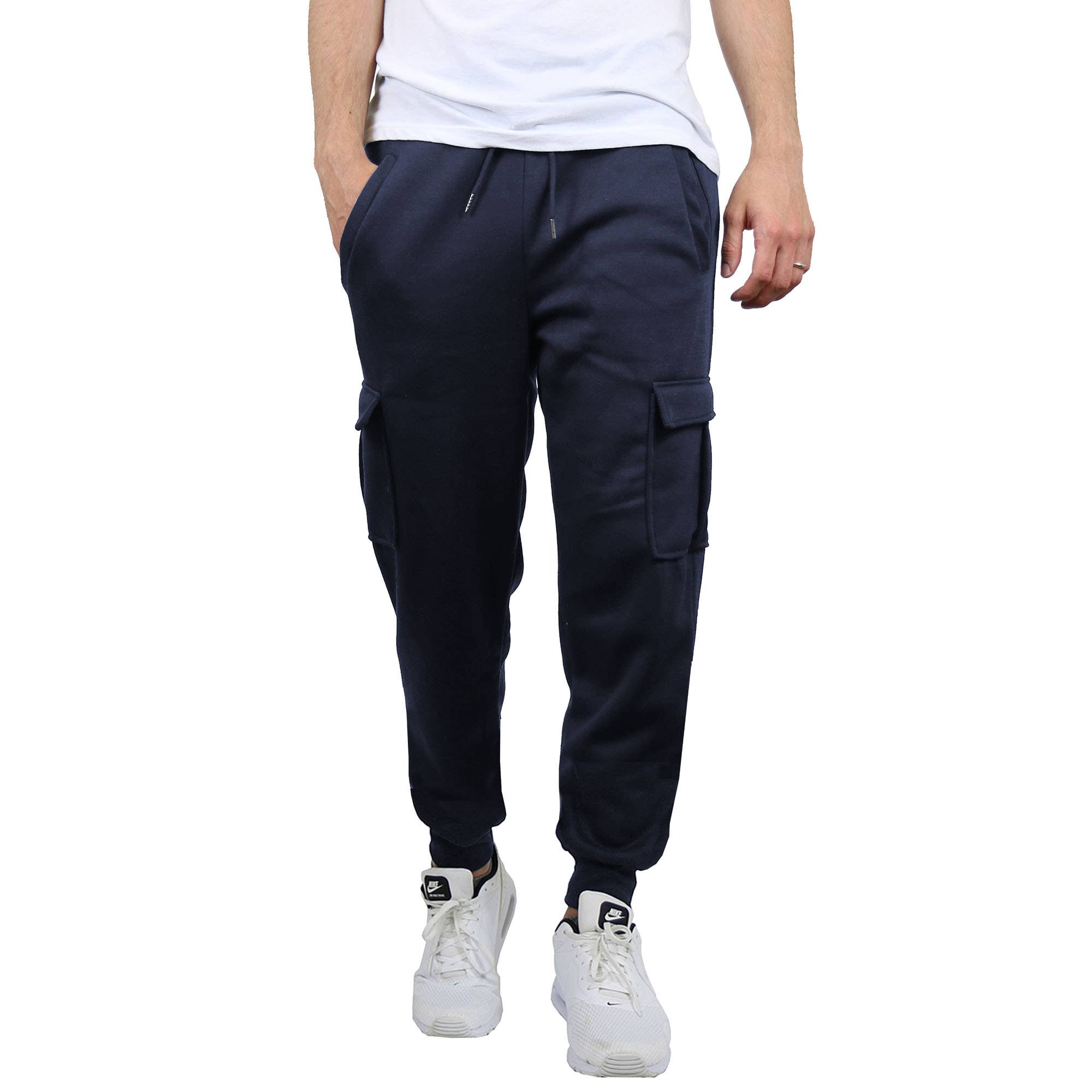 Galaxy By Harvic - Wholesale Athletic Sweatpants/Joggers - Men's -  Men's Fleece-Lined Cargo Jogger Sweatpants4