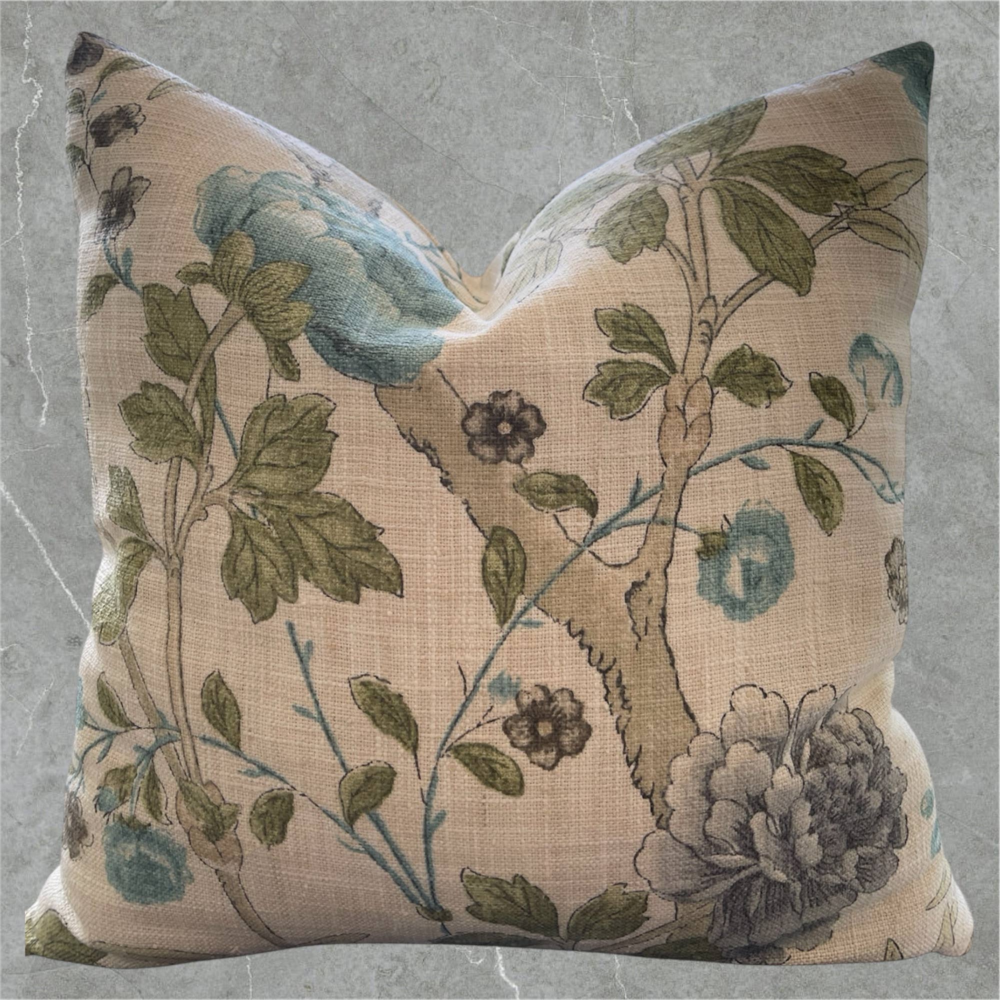 Dahlia & Grace pillows - Wholesale Throw/Decorative Pillow - Tess Floral Throw Pillow with Feather Insert        2