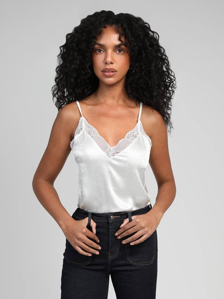 ADELOU TANK TOP white for wholesale by An'ge