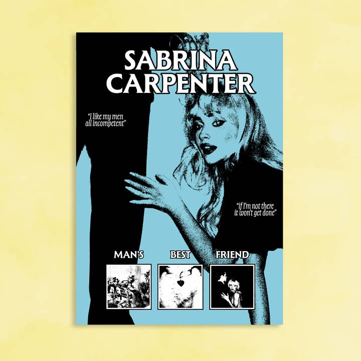 Man's Best Friend A4 Art Poster for wholesale by Eyeification Prints