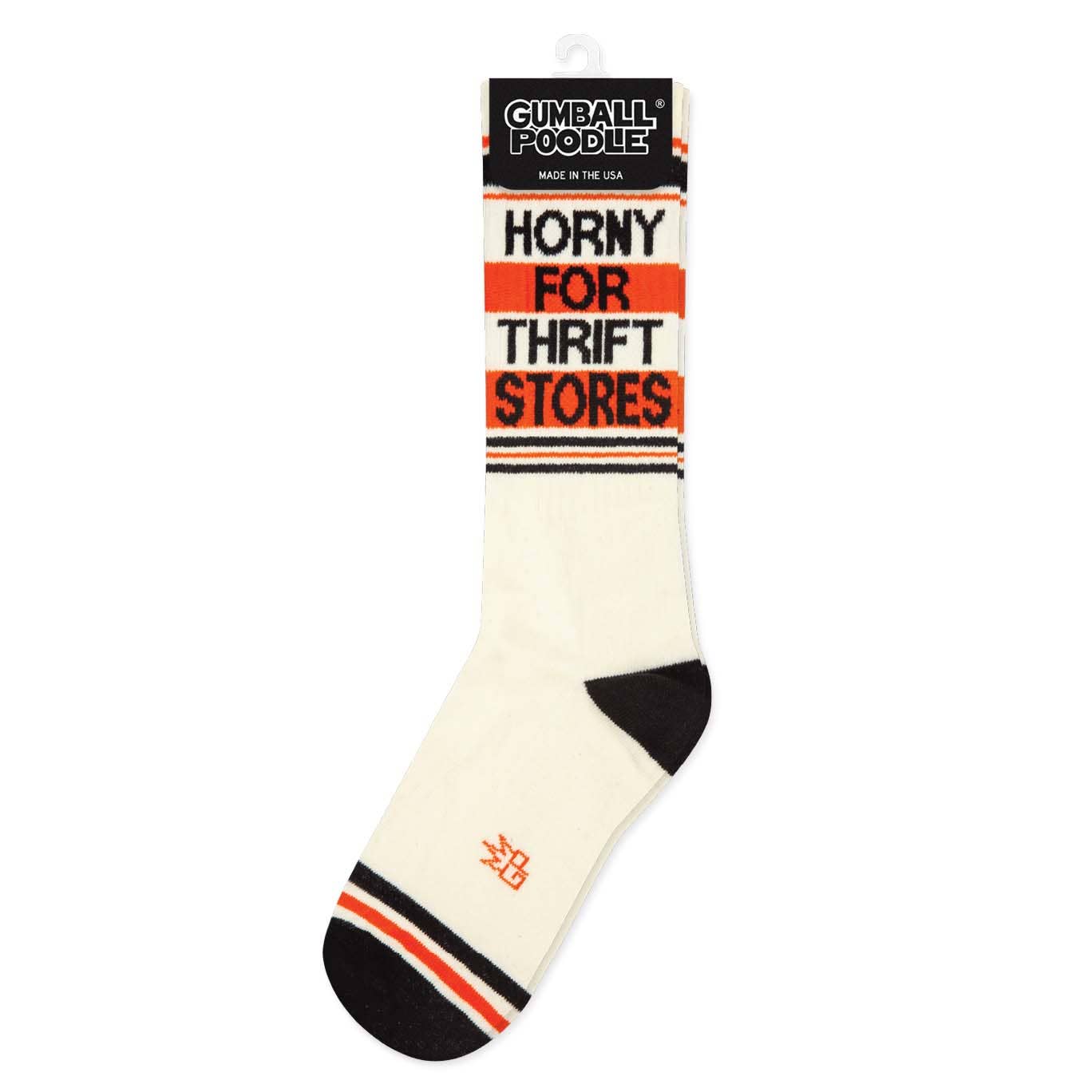 Gumball Poodle - Wholesale Socks - Unisex - Horny For Thrift Stores Gym Crew Socks2