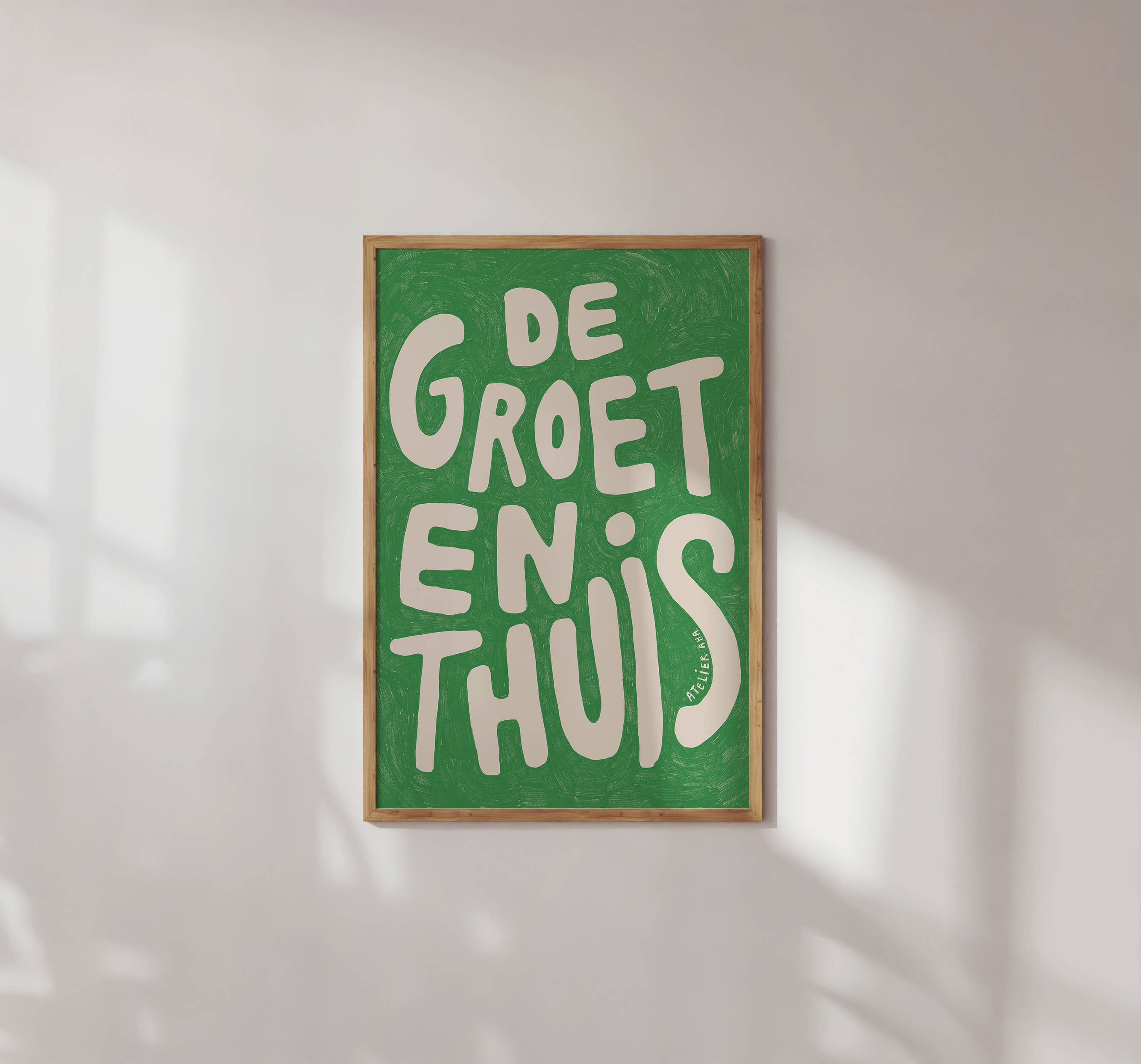 Atelier Aha - Wholesale Kunstprint - De groeten thuis art print - 50x70cm0