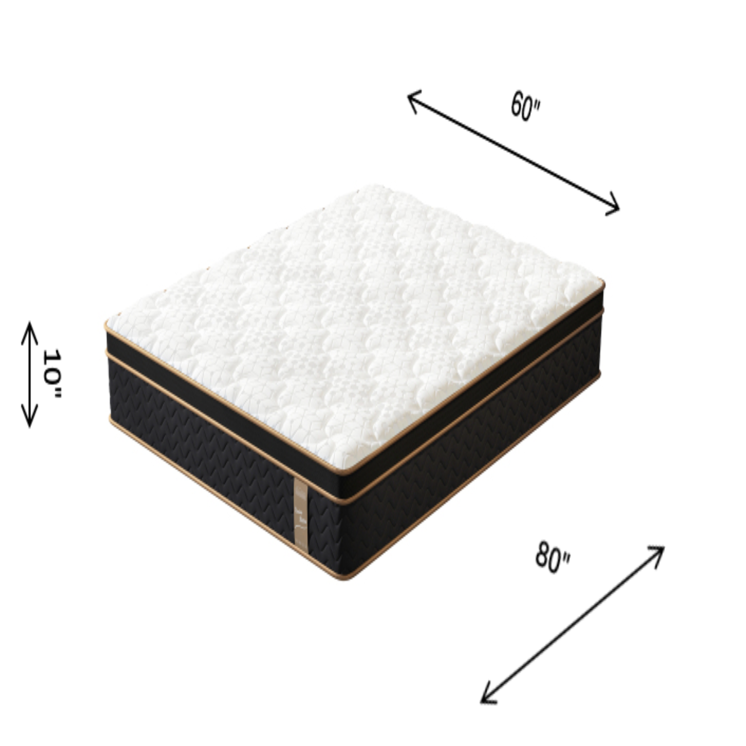 39F Inc. - Wholesale Bed - 10" Queen Plush Hybrid Mattress – Gel Memory Foam, Fiberglas2