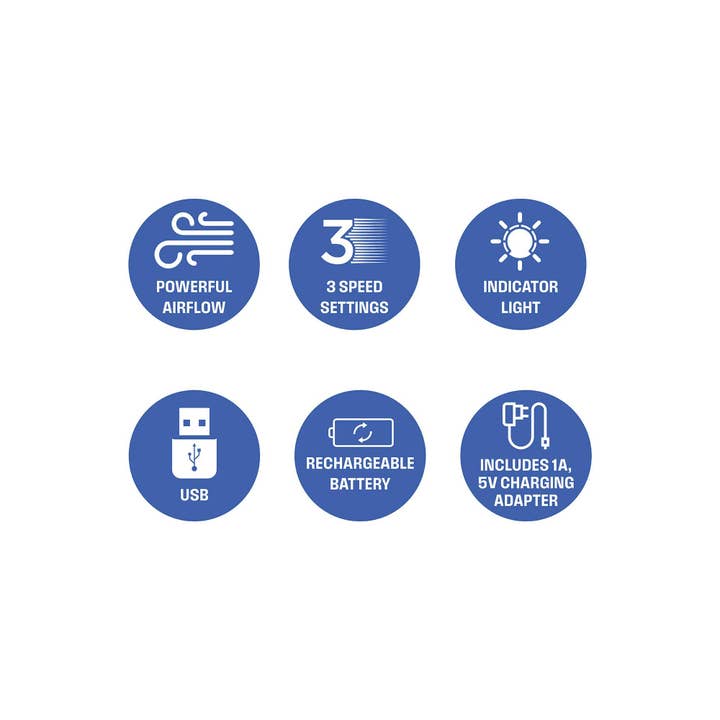 Westinghouse - Vente Ventilateur électrique portatif - Ventilateur rechargeable 2-en-1 à pince/table Westinghouse + adaptateur5