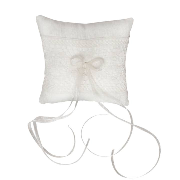 ESENCIAL HOGAR – wholesale Pillow/cushion – Child & baby – Ivory Lace Ring Pillow
