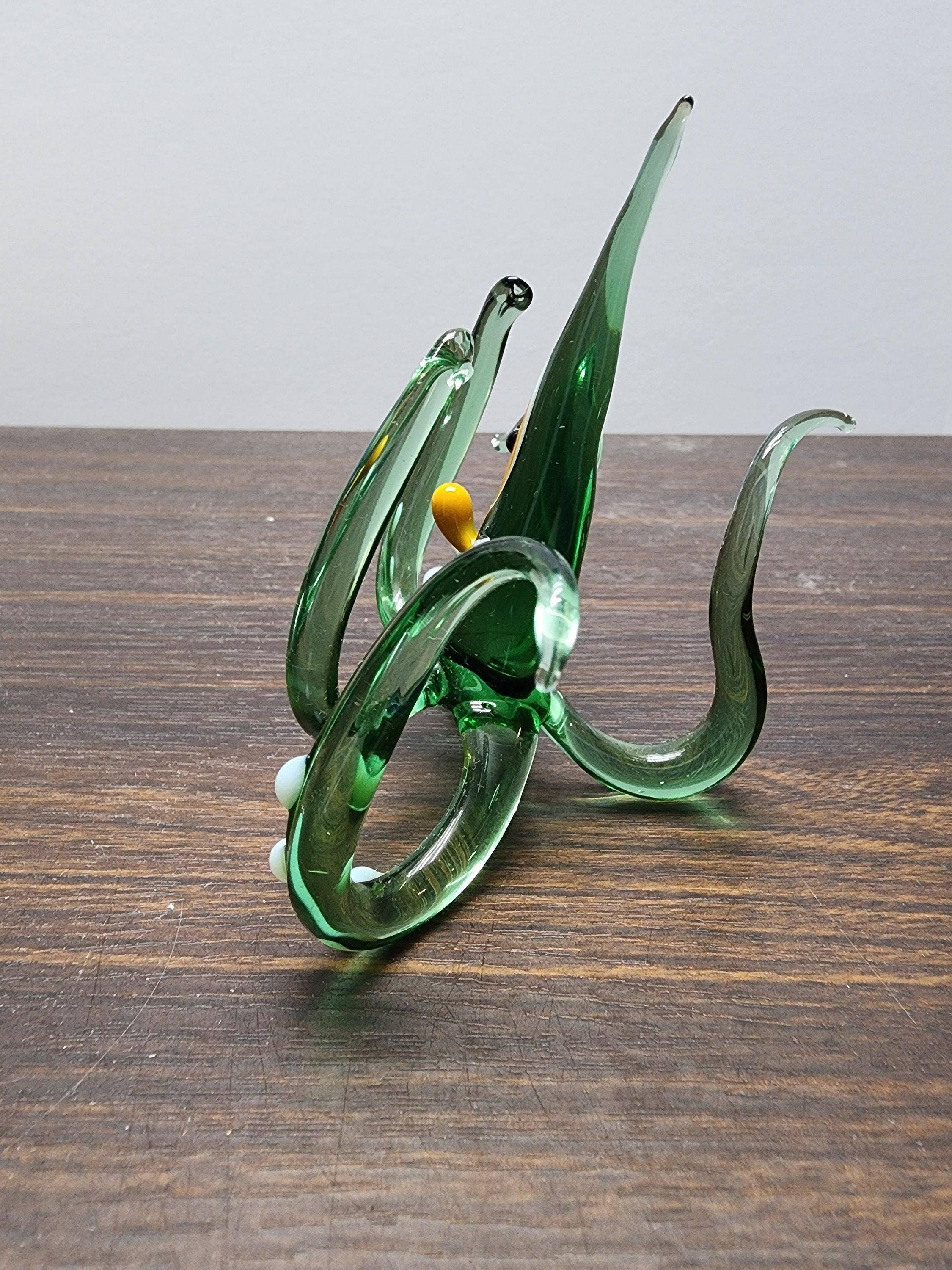 Glass by Iness - Wholesale Decorative Figurine - Naturally Colored Glass Figurine - Handcrafted - Octopus Design2