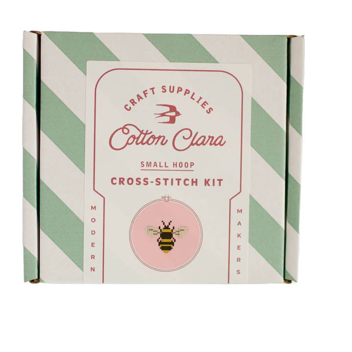 Cotton Clara – Material para bordar/ponto de cruz por atacado – Kit de ponto cruz de abelha