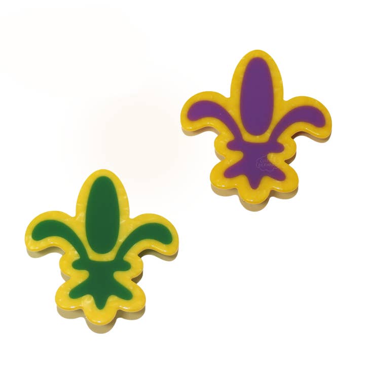 Clips Fleur De Lis Mardi Gras pour la vente par COLETTE BERNARD