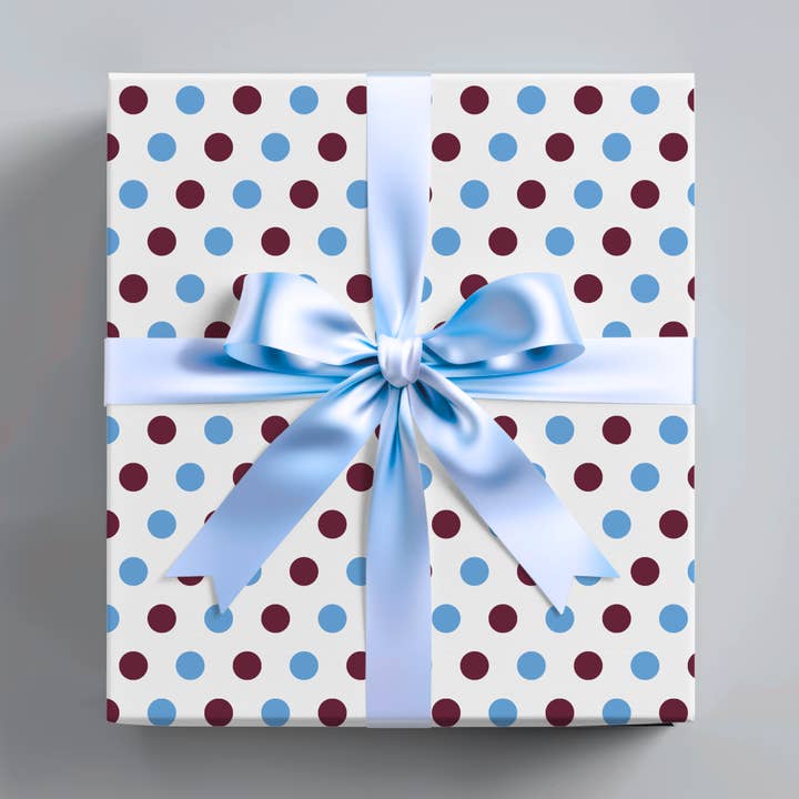 Philadelphia Phillies Inspired Dots Wrapping Paper for wholesale by Wrapping Papered