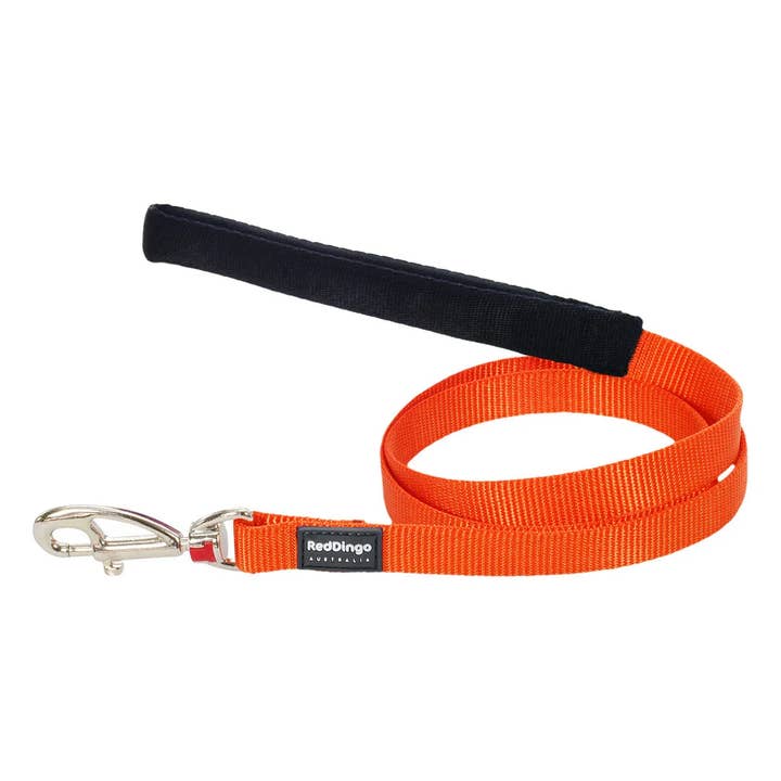 Red Dingo Dog Lead Classic Orange 1.2m for wholesale by Sherwood Paws