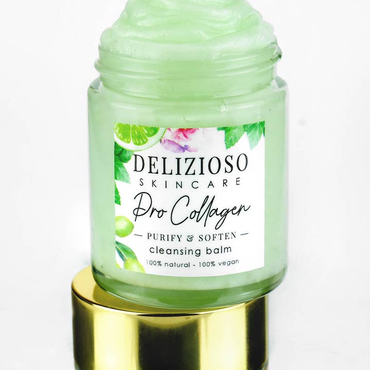 Delizioso Skincare Inc. – wholesale Facial cleanser – Pro-Collagen Purify & Soften Cleansing Balm