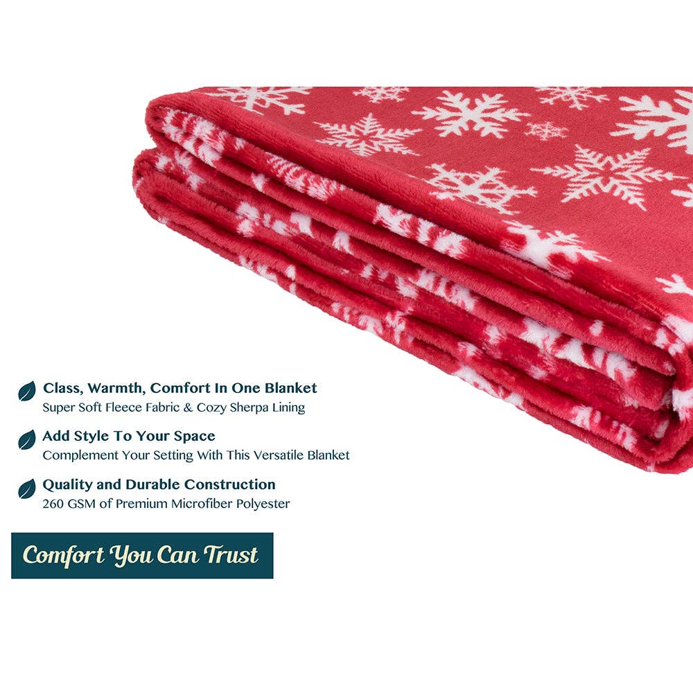 Pavilia – wholesale Prydnadsfilt – Pavilia julfleecefilt med säsongsmotiv44