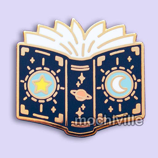 Mochiville - Wholesale Lapel Pin/Button - Cosmic Spellbook | Enamel Pin0